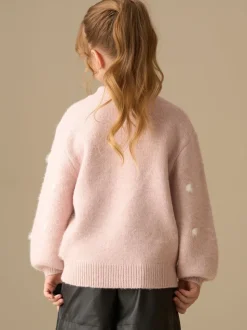 Angel & Rocket Pink Izzy Polar Bear Knitted Jumper