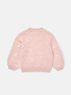 Angel & Rocket Pink Izzy Polar Bear Knitted Jumper