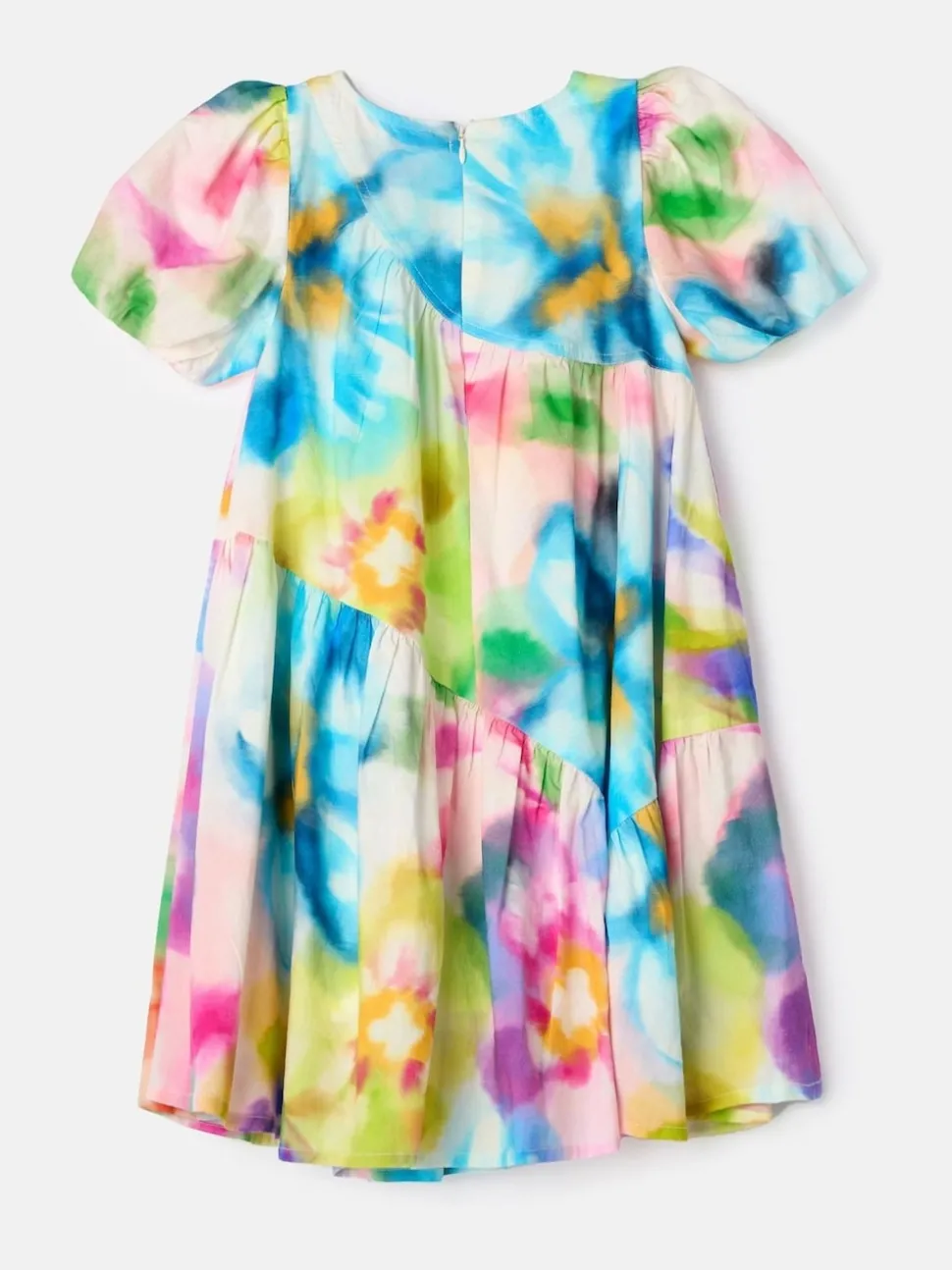 Angel & Rocket Pink Jodie Asymmetric Print Dress