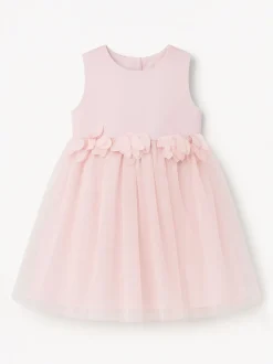 Angel & Rocket Pink Juno Blush Flower Waist Dress