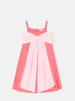 Angel & Rocket Pink Libby Bow Pleat Dress