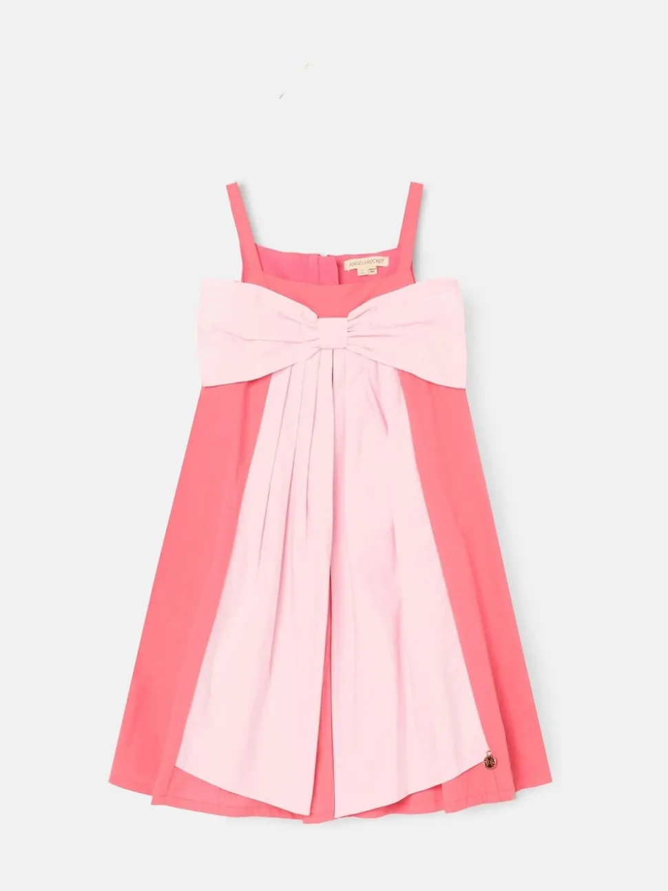 Angel & Rocket Pink Libby Bow Pleat Dress