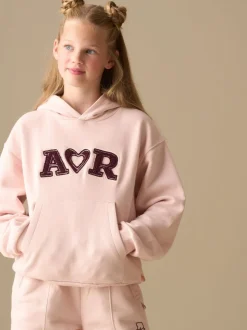 Angel & Rocket Pink Lila Active Oversized Logo Hoodie