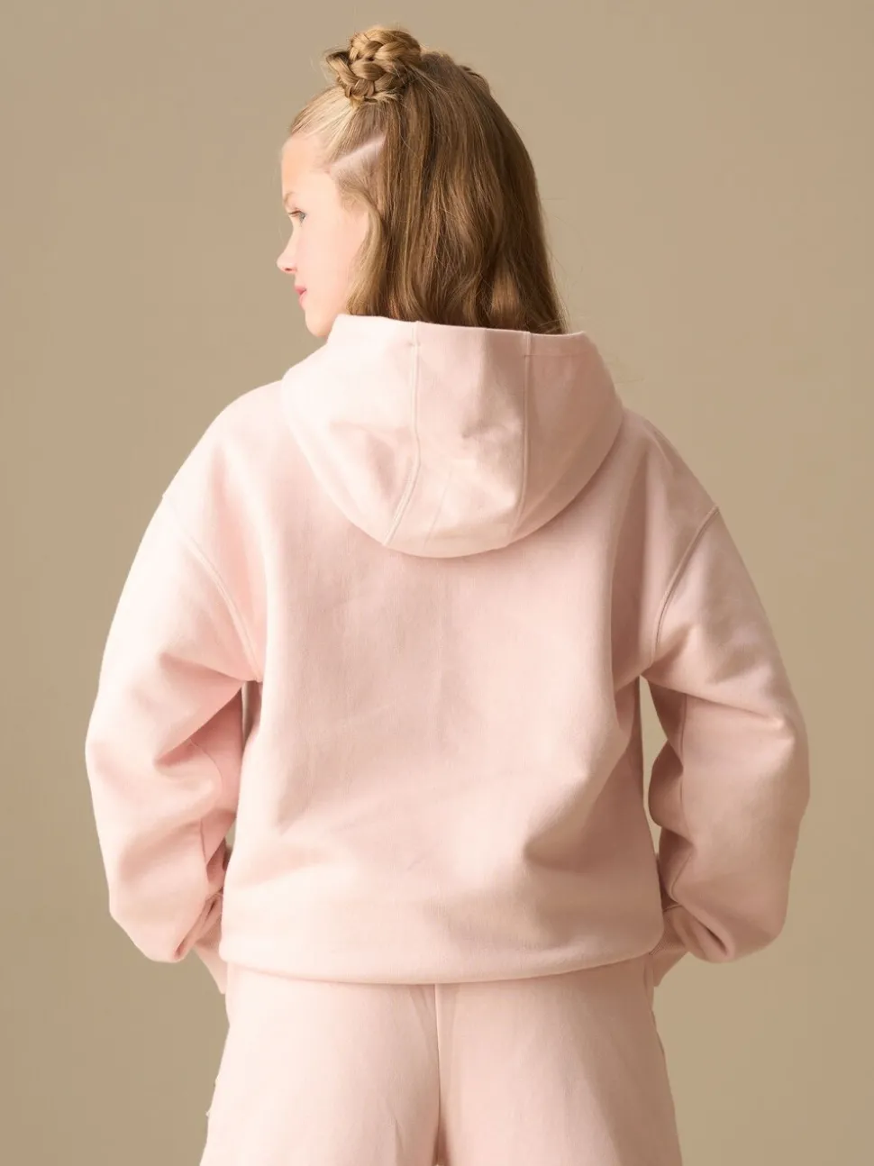 Angel & Rocket Pink Lila Active Oversized Logo Hoodie