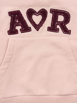 Angel & Rocket Pink Lila Active Oversized Logo Hoodie