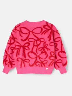 Angel & Rocket Pink Livia Bow Eyelash Jumper