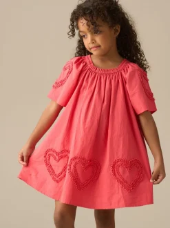 Angel & Rocket Pink Lori Heart Swing Dress
