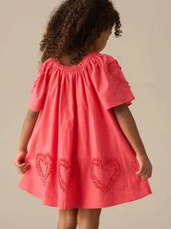 Angel & Rocket Pink Lori Heart Swing Dress