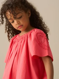 Angel & Rocket Pink Lori Heart Swing Dress