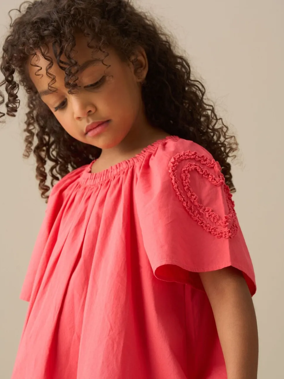 Angel & Rocket Pink Lori Heart Swing Dress