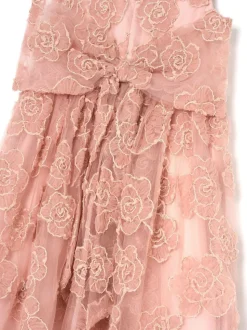 Angel & Rocket Pink Louise Blush Embellished Bow Back Dress