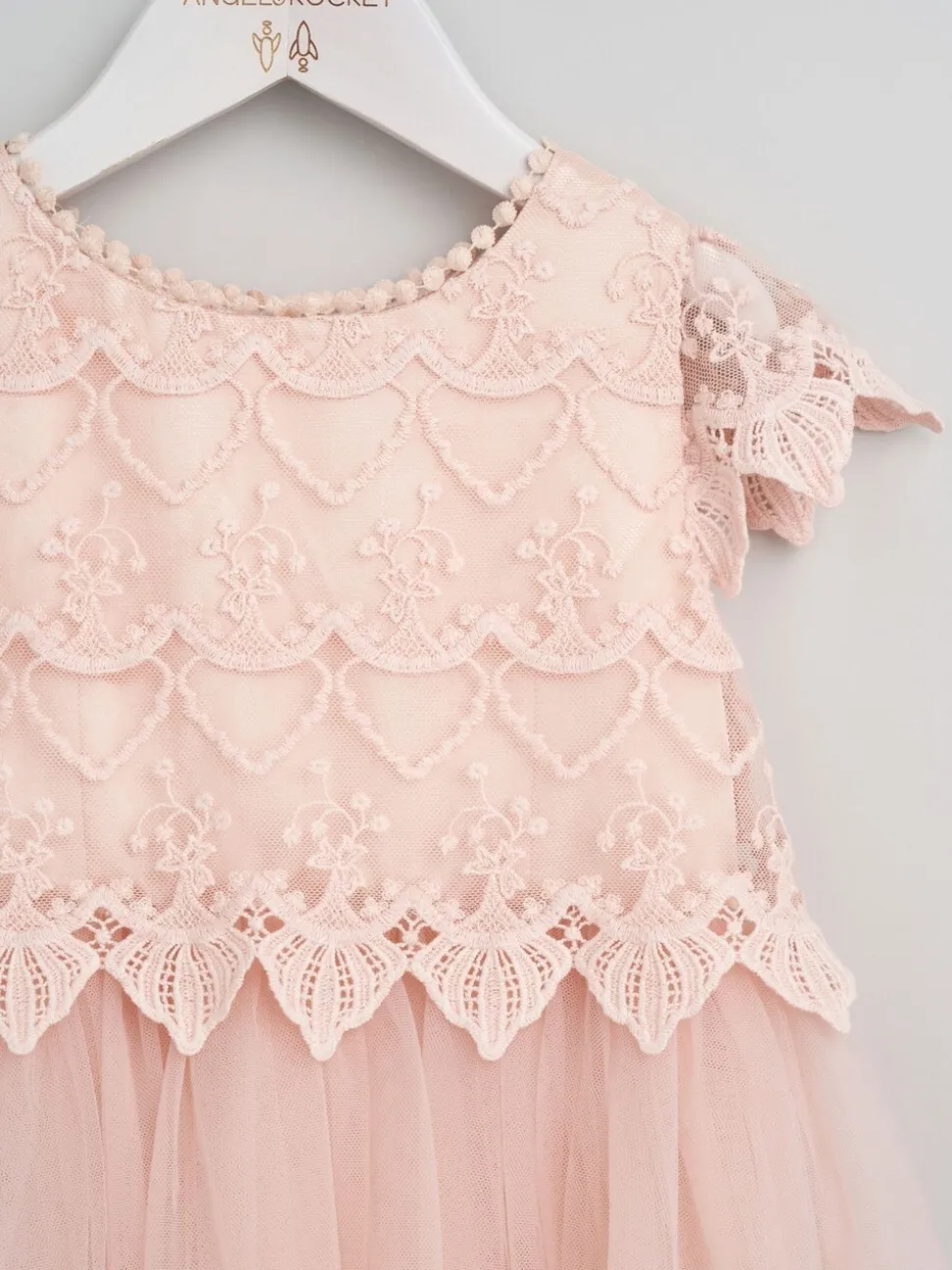 Angel & Rocket Pink Lucy Lace Dress