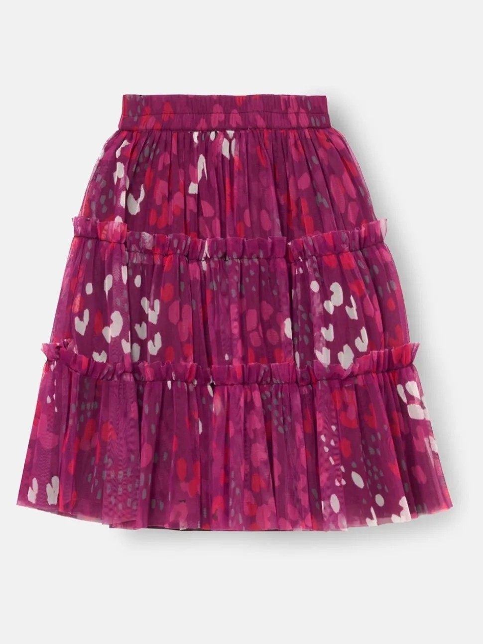 Angel & Rocket Pink Mae Floral Print Mesh Skirt
