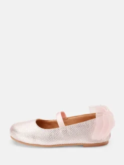 Angel & Rocket Pink Mary Jane Bow Shoes