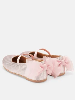 Angel & Rocket Pink Mary Jane Bow Shoes
