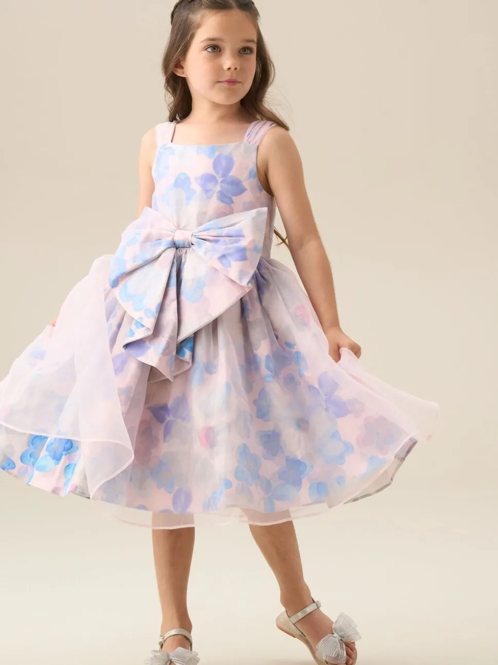 Angel & Rocket Pink Mia Bow Waist Dress