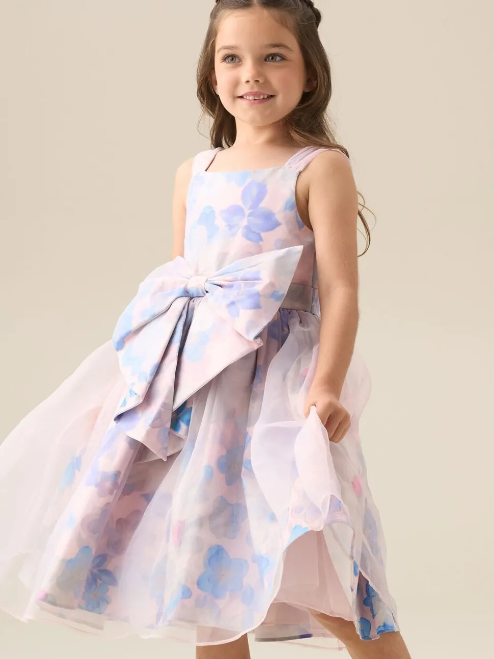 Angel & Rocket Pink Mia Bow Waist Dress