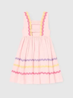 Angel & Rocket Pink Mia Wide Ric Rac Dress