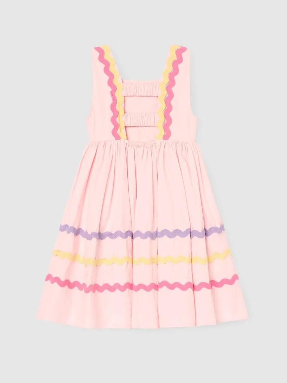 Angel & Rocket Pink Mia Wide Ric Rac Dress