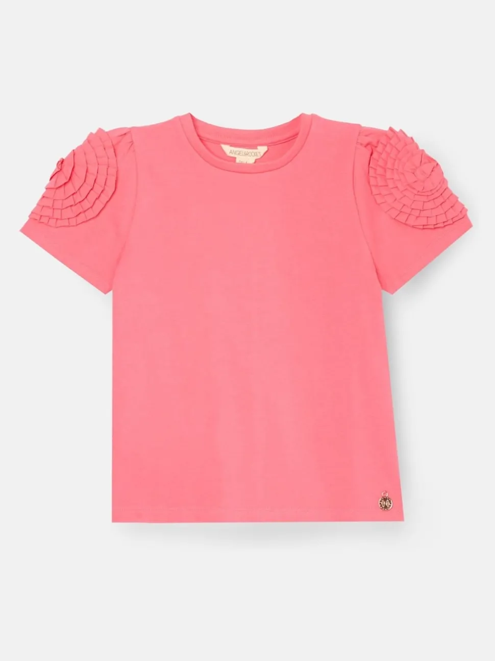 Angel & Rocket Pink Nila Flower Corsage T-Shirt
