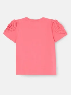 Angel & Rocket Pink Nila Flower Corsage T-Shirt