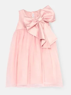 Angel & Rocket Pink Paris Blush Bow Dress