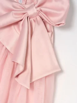 Angel & Rocket Pink Paris Blush Bow Dress