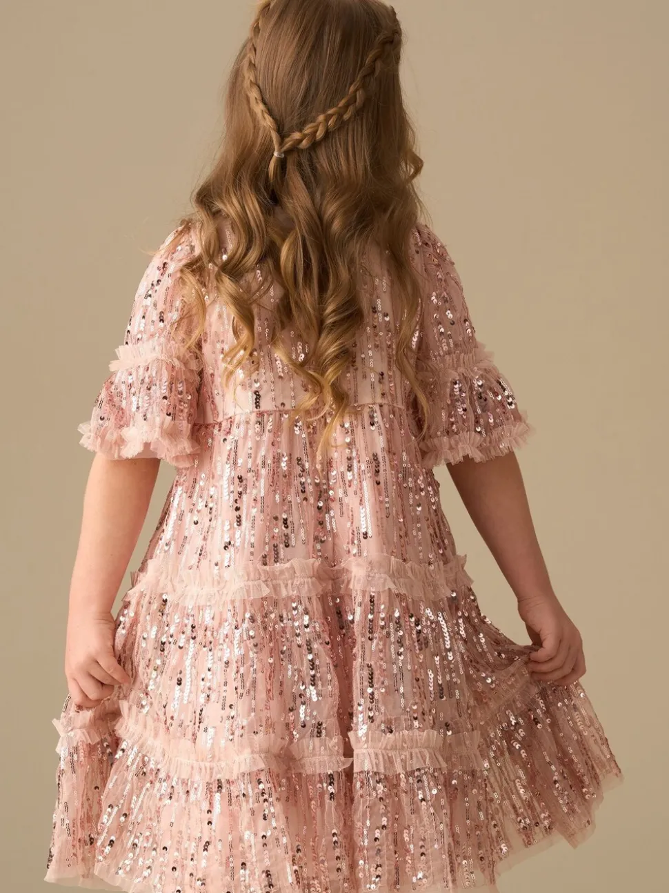 Angel & Rocket Pink Penny Sequin Dress