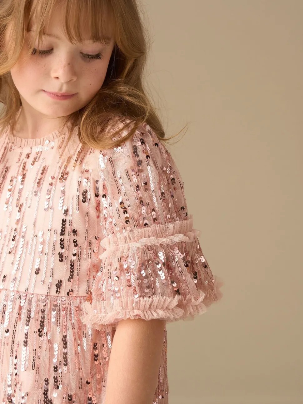 Angel & Rocket Pink Penny Sequin Dress
