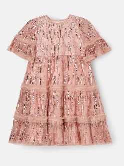 Angel & Rocket Pink Penny Sequin Dress