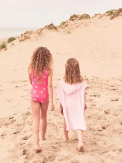 Angel & Rocket Pink Ruby Pom Pom Trim 100% Cotton Kaftan