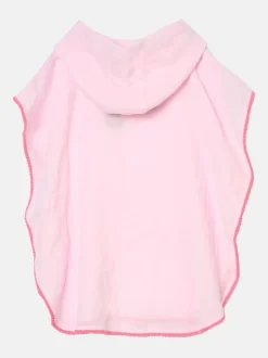 Angel & Rocket Pink Ruby Pom Pom Trim 100% Cotton Kaftan