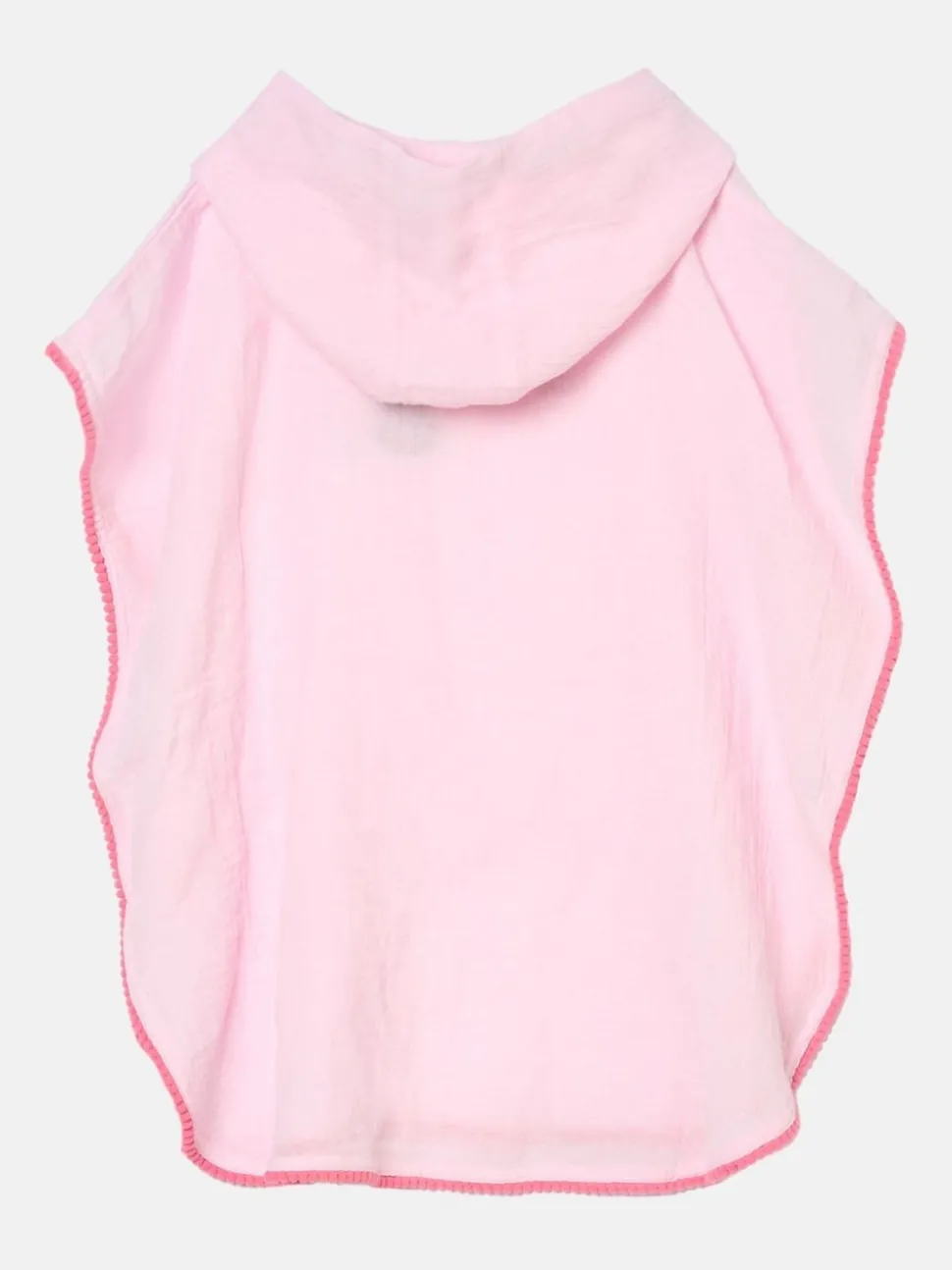 Angel & Rocket Pink Ruby Pom Pom Trim 100% Cotton Kaftan