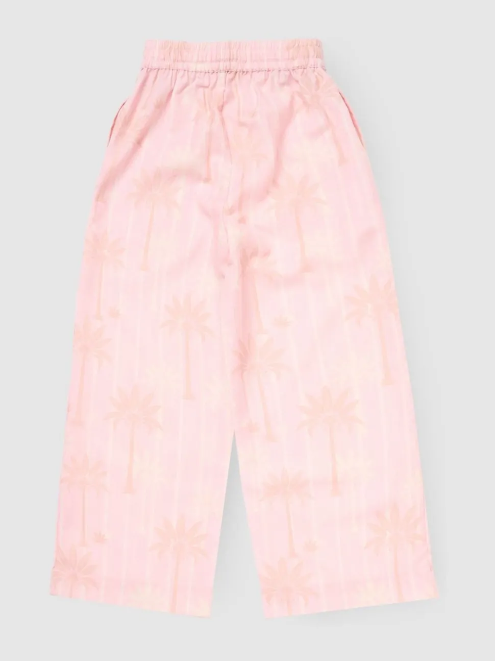 Angel & Rocket Pink Sarah Palm Print Tie Waist Trousers