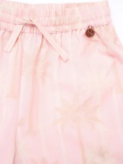 Angel & Rocket Pink Sarah Palm Print Tie Waist Trousers