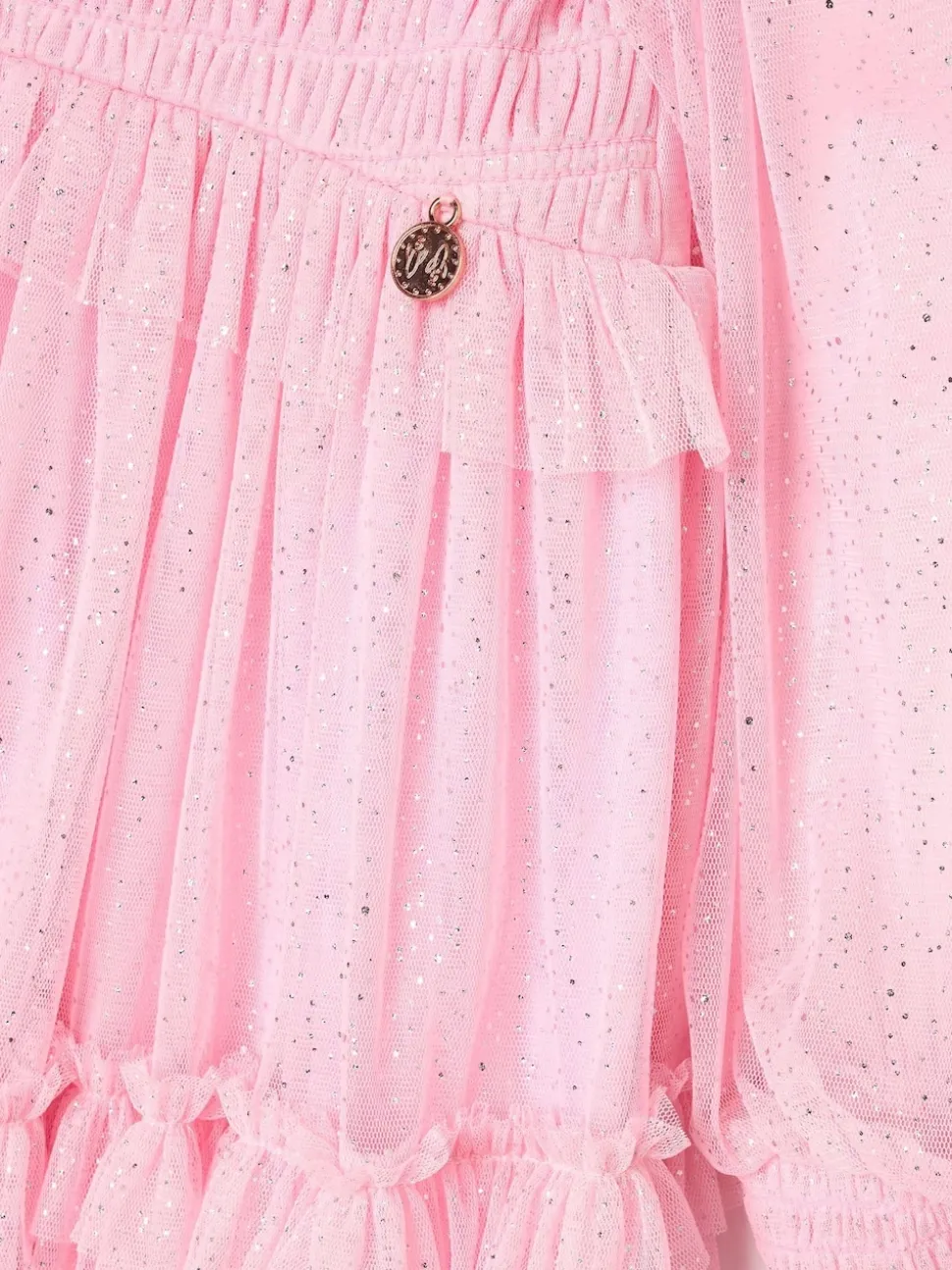 Angel & Rocket Pink Willow Ivory Balloon Sleeve Boho Dress