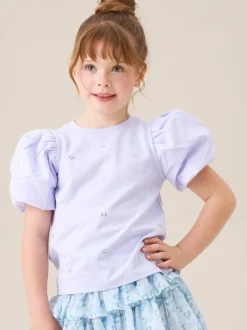 Angel & Rocket Purple Aofie Bow T-Shirt