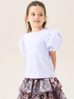 Angel & Rocket Purple Aofie Bow T-Shirt
