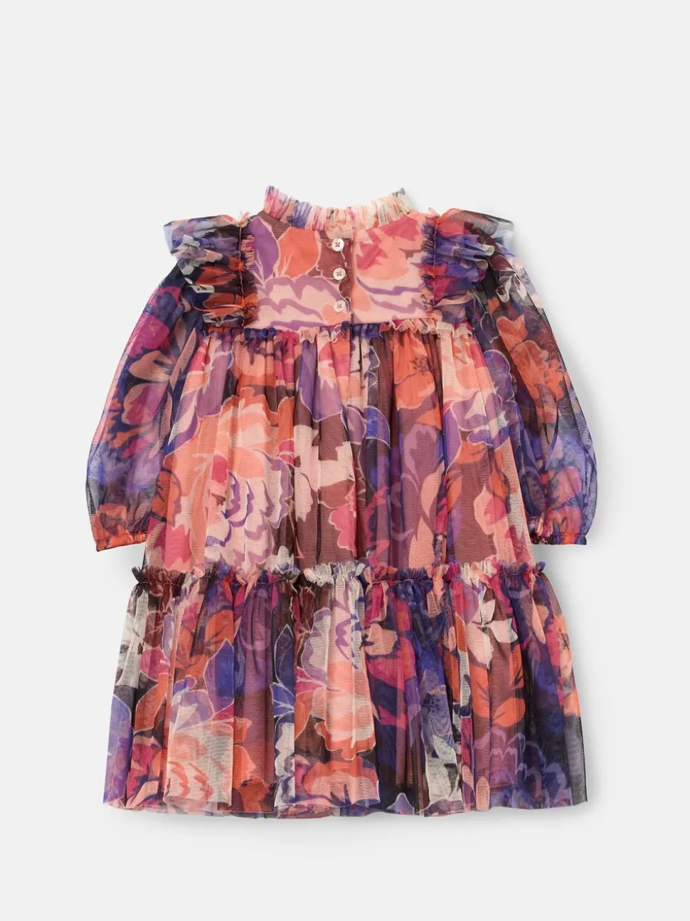 Angel & Rocket Purple Cara Print Mesh Dress