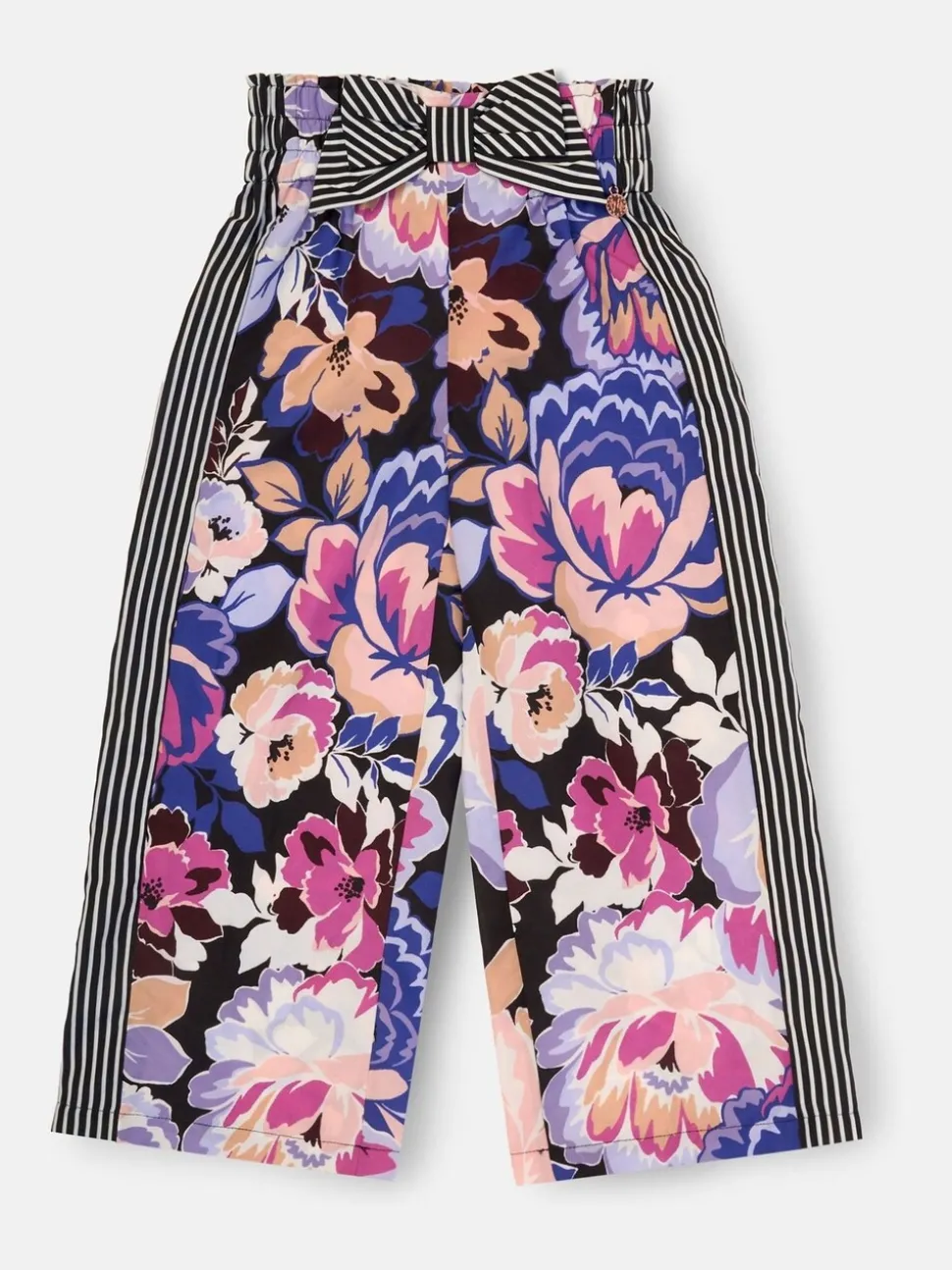 Angel & Rocket Purple Fleur Printed Wide Leg Trousers