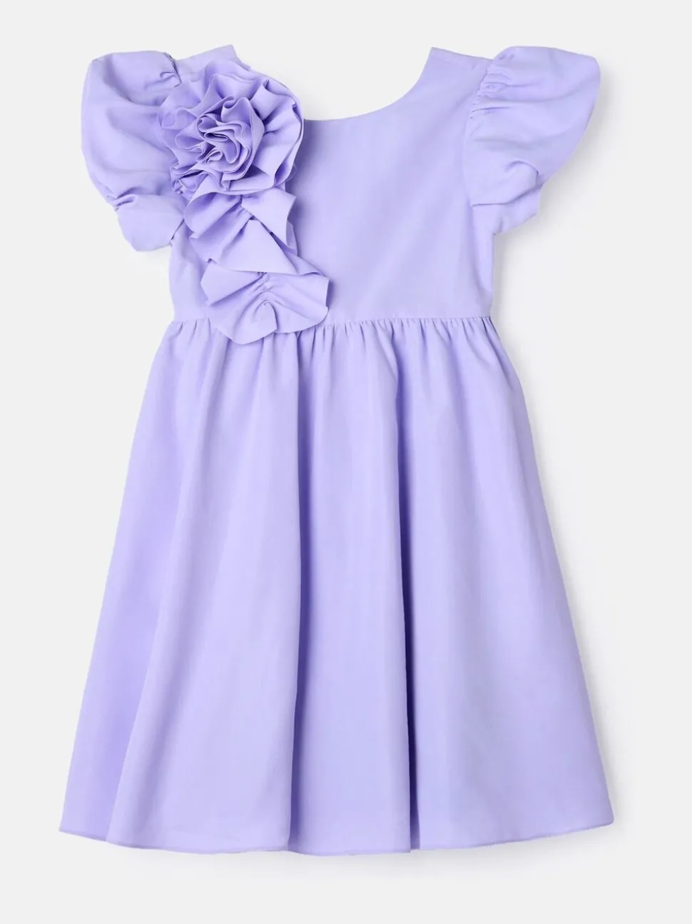 Angel & Rocket Purple Lourdes Corsage Waist Dress