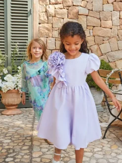Angel & Rocket Purple Lourdes Corsage Waist Dress