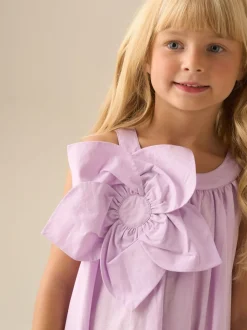 Angel & Rocket Purple Marnie Corsage Swing Dress