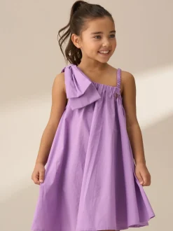 Angel & Rocket Purple Marnie Denim Corsage Swing Dress