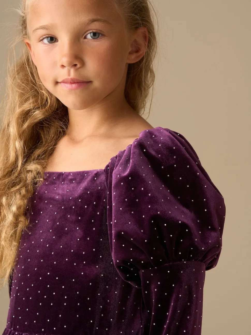 Angel & Rocket Purple Velvet Dress