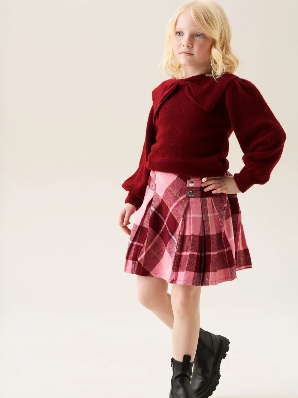 Angel & Rocket Red Bow Collar Jumper