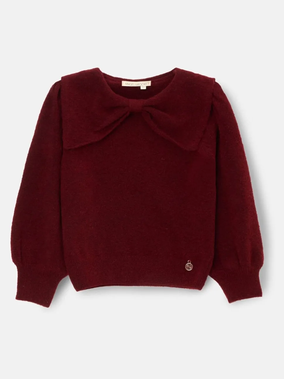 Angel & Rocket Red Bow Collar Jumper