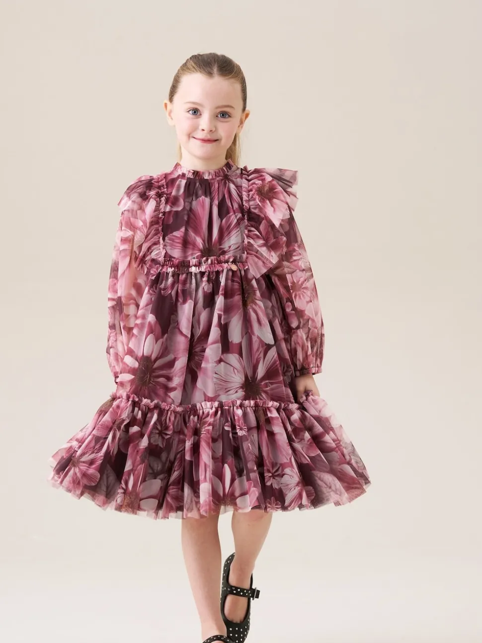 Angel & Rocket Red Cara Printed Swing Mesh Dress