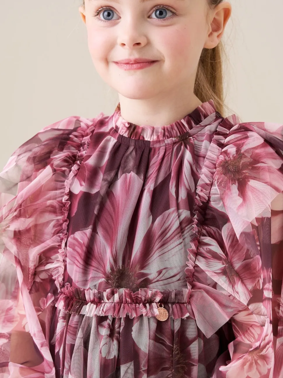 Angel & Rocket Red Cara Printed Swing Mesh Dress