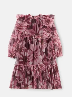 Angel & Rocket Red Cara Printed Swing Mesh Dress
